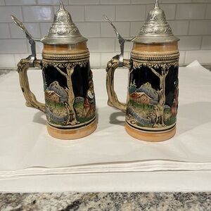 Two Antique Beer Stein’s